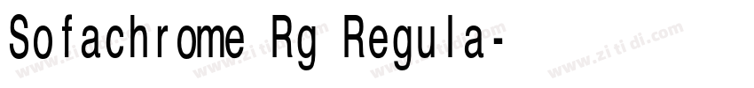 Sofachrome Rg Regula字体转换